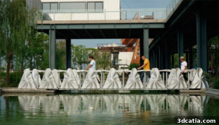 3D-Printed Retractable Bridge in China