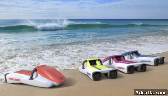 AMAZEA 3D printed underwater scooter