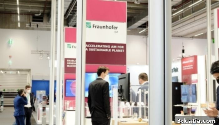 Attendees at Formnext discuss sustainability in additive manufacturing.