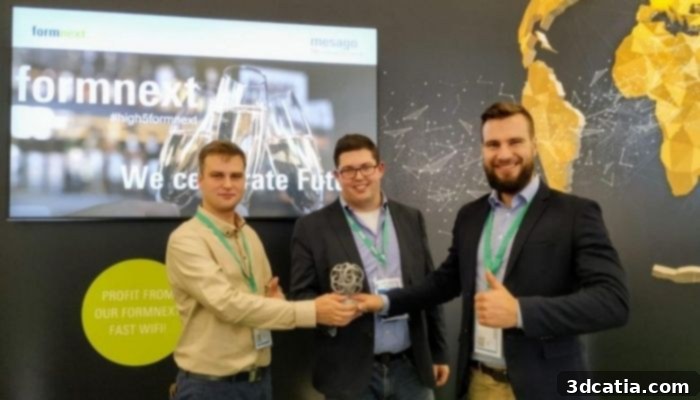 Exponential Technologies (xT) Formnext Startup Challenge Winners 2019, celebrating their innovation in additive manufacturing.