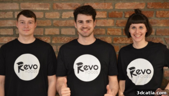 Revo Foods team working on plant-based food innovation