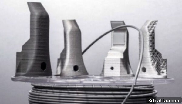 Increasing variety of metal filaments for 3D printing applications, showcasing BASF materials