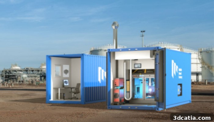 Mobile Smart Factory container with 3D printers