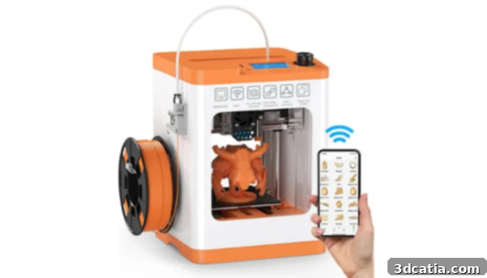 WEEFUN Tina2S - A compact, quiet, and affordable FDM 3D printer.