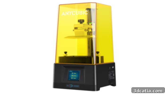 Anycubic Photon Mono - A cheap resin 3D printer.