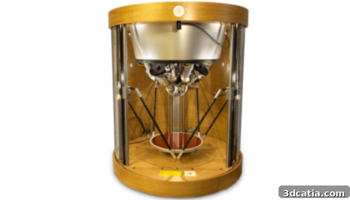 Pollen AM P Series 3D Printer with four extruders for multi-material printing.