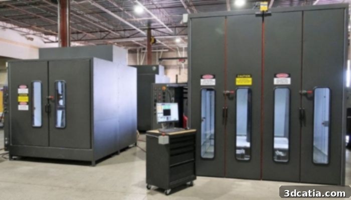 Titan Robotics Atlas industrial 3D printer for pellet extrusion.