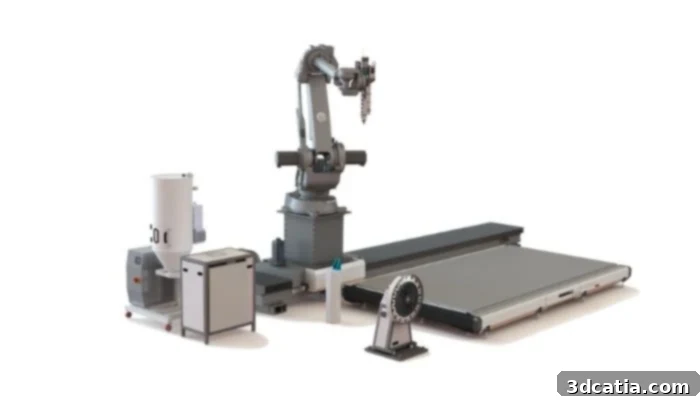 CEAD E50 high-speed pellet extrusion print head.