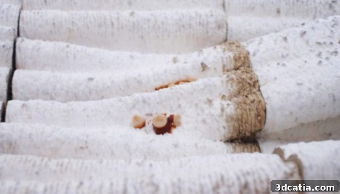 Tree Column with growing edible mushrooms on a sustainable mycelium structure.