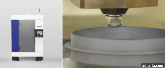 Epson industrial 3D printer based on flat screw extrusion