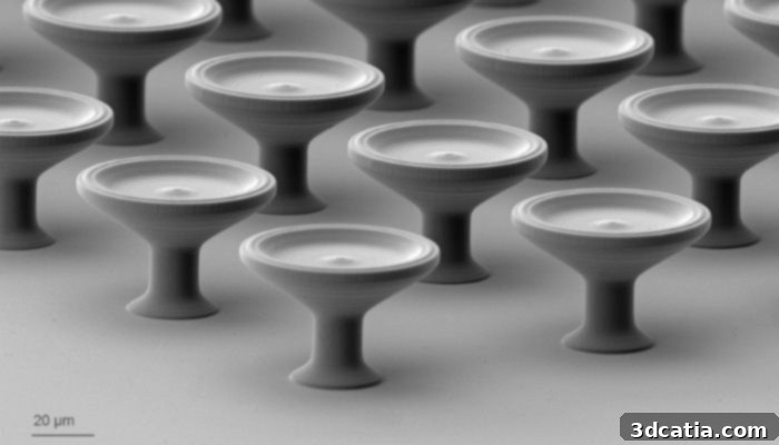 Micro-components created with Nanoscribe's XLF Print Set