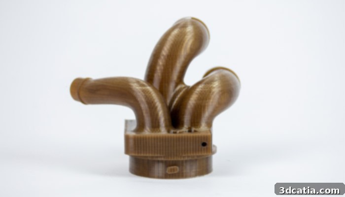 3DGence INDUSTRY F421 3D printer manufacturing an aerospace part with high-performance materials