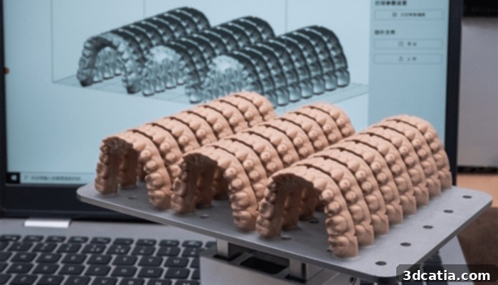 Resin 3D printing processes are highly popular in the dental sector.