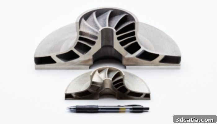 Finished metal part made using Velo3D