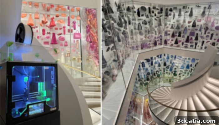 Over 30 VOLUMIC 3D printers operated 24/7 to complete the Dior Gallery project.
