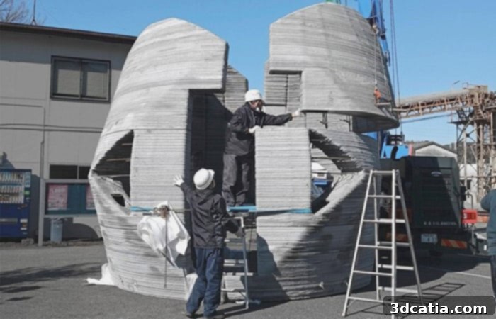Serendix 3D Printed House Assembly in Japan