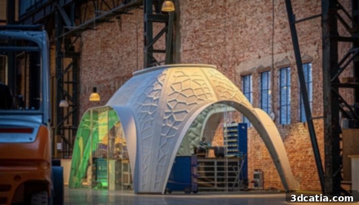 Royal3D R-IGLO: 3D printed pavilion from recycled PET