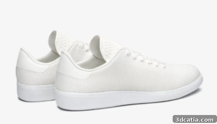 Phoenix sneakers, 3D printed from recycled plastic bottles