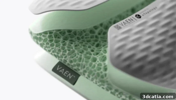 3D Printed VAEN Bike Saddle with topologically optimized middle layer