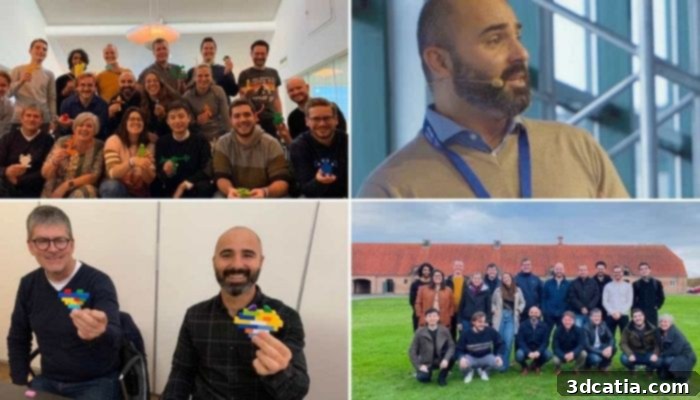 Ronen Hadar, head of AD&M team at LEGO, photographed for an article about LEGO's commitment to gender diversity in 3D printing.