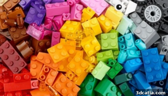 A 3D printer in operation, hinting at LEGO's advanced manufacturing processes and its role in innovation.