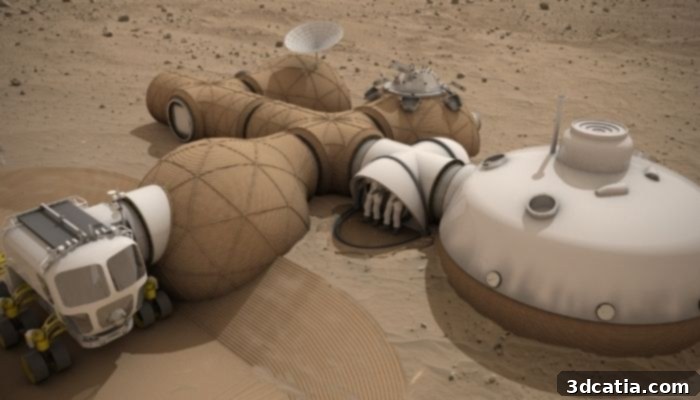 LavaHive 3D printed inflatable habitat concept for space colonization