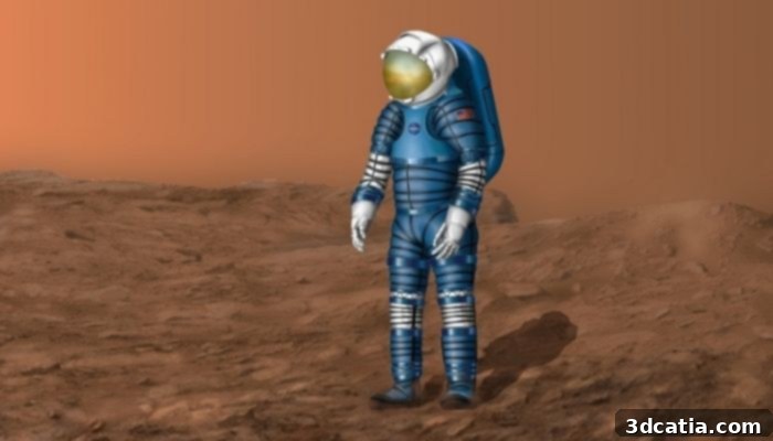 3D printing space suit concept for Mars colonization