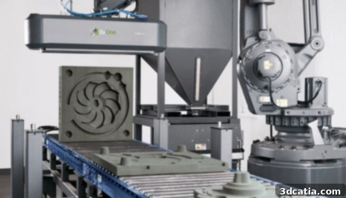 ExOne S-Max Flex 3D printer for sand casting molds and cores