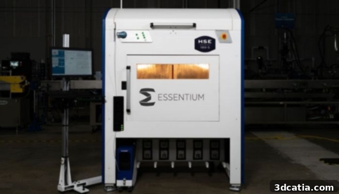 Essentium High Speed Extrusion (HSE™) 3D Printing Platform used for the breathalyzer kiosks.