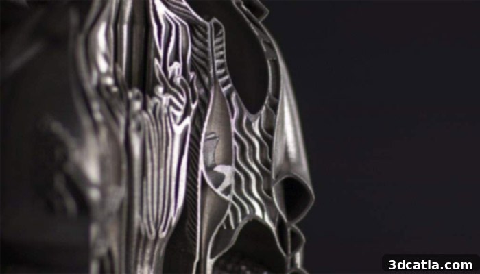 Hyperganic software generating complex geometries for 3D printing