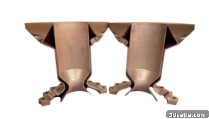 Velo3D Sapphire 3D printer with NASA-developed GRCop-42 copper alloy