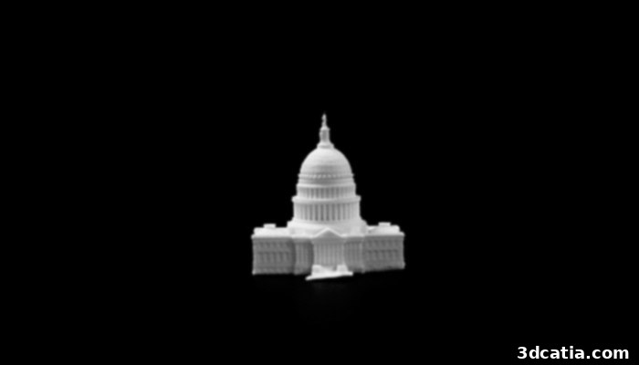 Successful 3D print of Capitol replica using FBS algorithm at double speed.