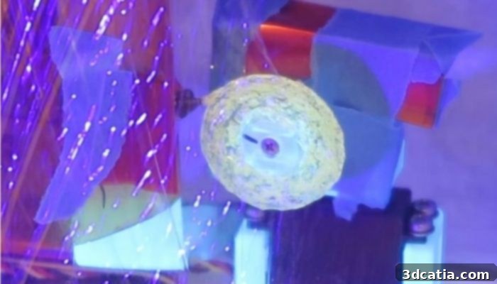3D printing in a vacuum using UV light.