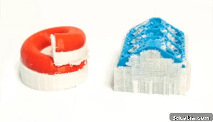 PVA support structures dissolve in water