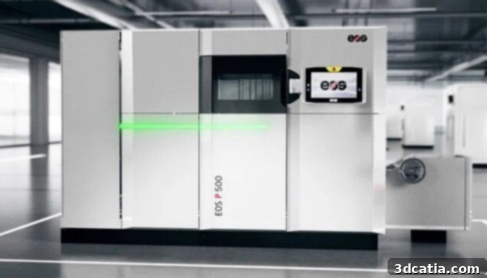 EOS P 500 3D printer for industrial polymer additive manufacturing