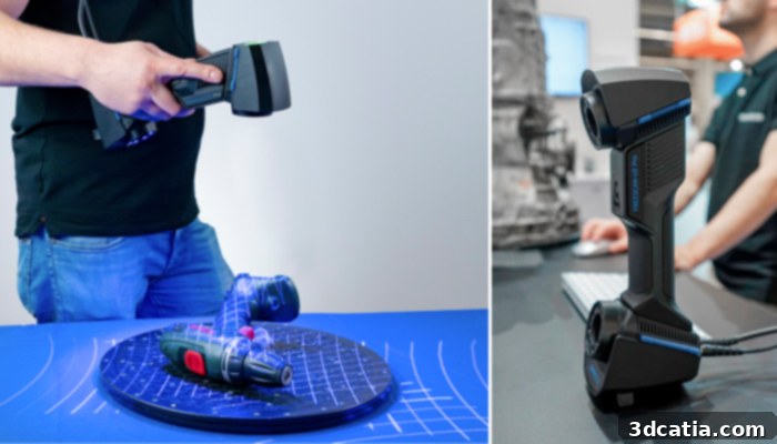 Shining 3D FreeScan UE Pro in operation
