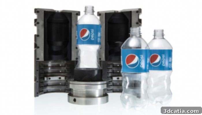 3D printed bottle mold inserts