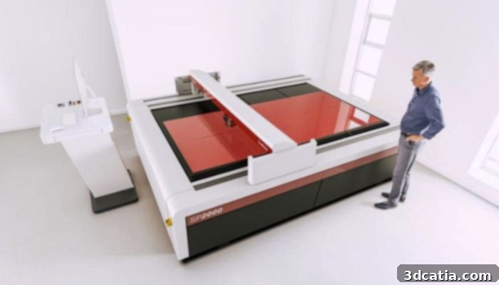 Trotec SP laser cutter, an industrial model with an open work area.