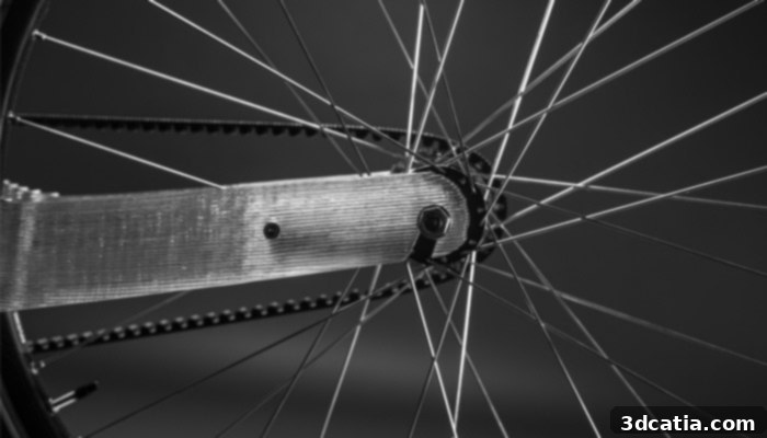 A second robotic arm performing precision fastening or milling on the New01bike frame, ensuring functional integrity.