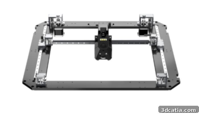 Flashforge Guider 3 PLUS CoreXY structure for high-speed 3D printing.