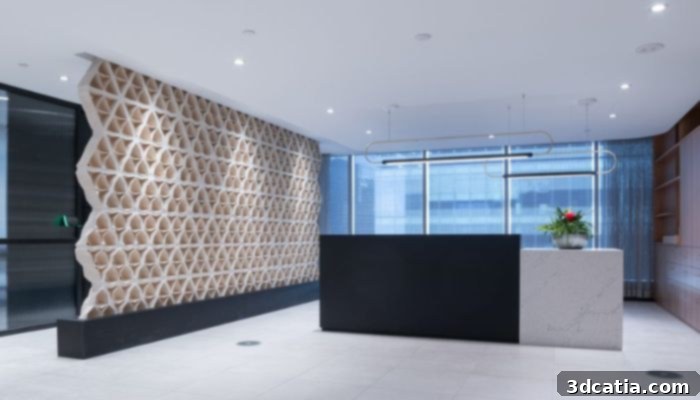 The Hive Wall, a 3D printed clay structure by Waterloo School of Architecture, featuring modular design and unique geometry.