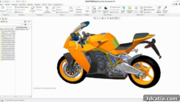 PTC Creo software interface
