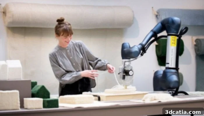 FLOCKS Wobot 3D printing wool