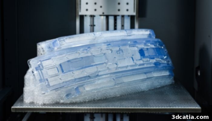 Automotive grill 3D-printed with Covestro's Somos WaterShed CX 11122 material on a Stratasys Neo800 stereolithography system