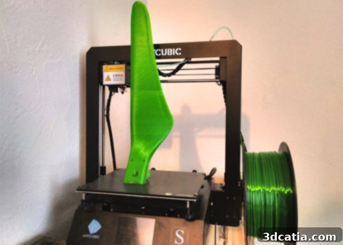 From Waste to Wind team showcasing a larger prototype of their 3D printed wind turbine.
