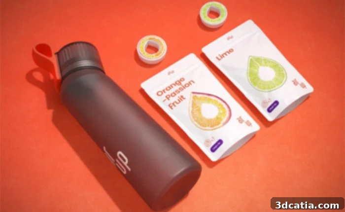 Air Up flavors: lime, orange, strawberry