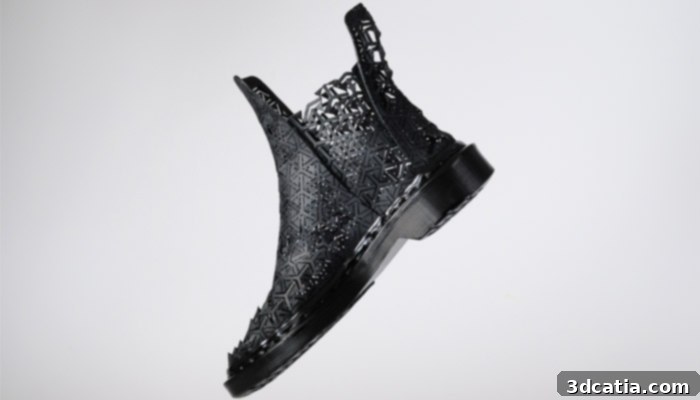 Auxetic Wear 3D printed shoes by WertelOberfell