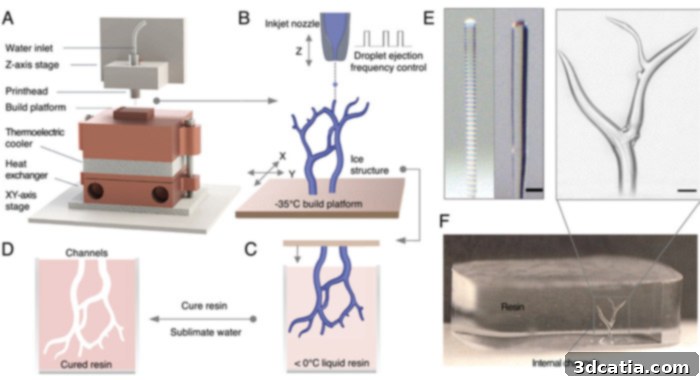 3D printed ice manufacturing method at Carnegie Mellon