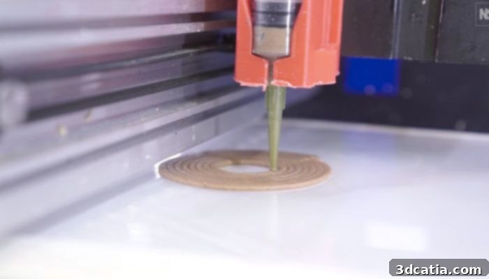 3D printed wood