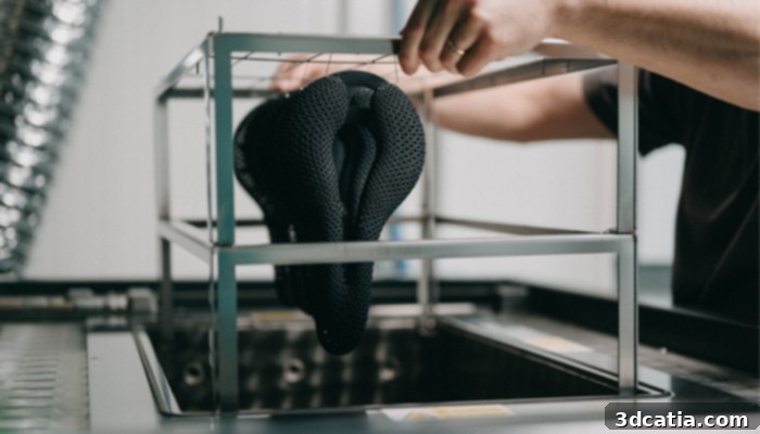 Cyclist with Posedla 3D printed custom saddle